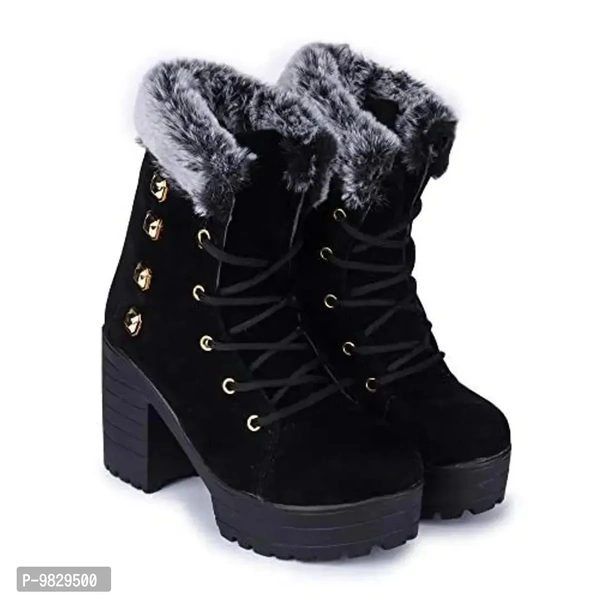 AASHEEZ Women Casual Boots Black - 3