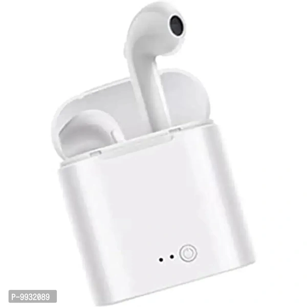 i7s Bluetooth Truly Wireless in Ear Earbuds with Mic (White) l Wireless Charging Case| Bluetooth
