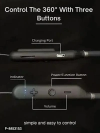 One Plus Bullet Neckband in Ear Wireless Bluetooth Neckband With Mic