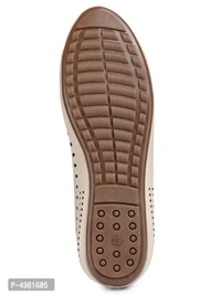 Women Stylish Beige Synthetic Bellies - 3