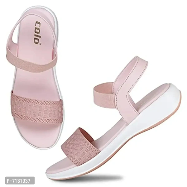 Colo Flat Sandal,Slipper For Womens And Girls C-2 Peach Size 39 - 4