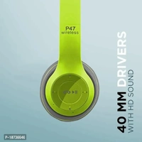 P47 Wireless Bluetooth Portable Sports Headphones with Microphone, Stereo FM, Memory Card Support