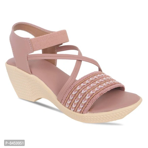 Classy Peach Sandal For Women - 39