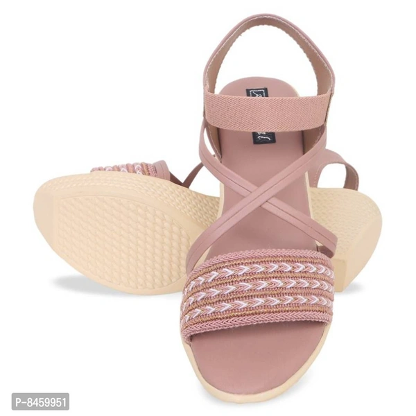 Classy Peach Sandal For Women - 39