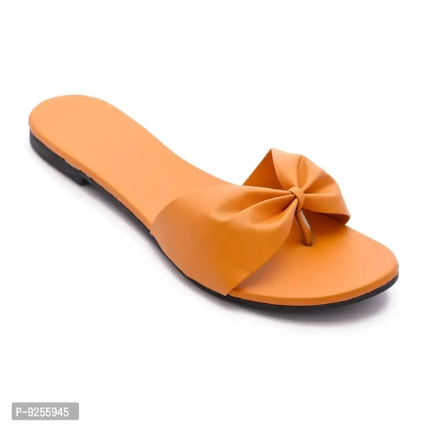 Stylish Synthetic Leather Flats For Women - 39
