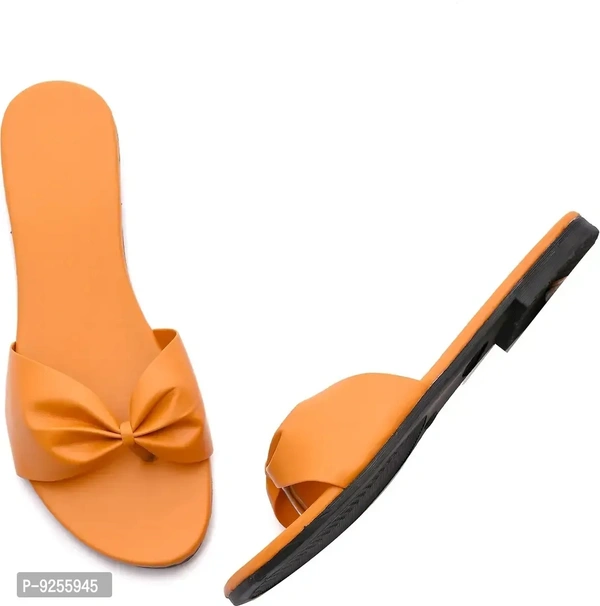 Stylish Synthetic Leather Flats For Women - 41