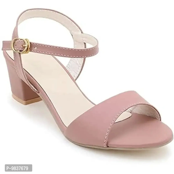 Maango Sitar Women's & Girl's Hell Sandal Baby Pink (numeric_7) - 7
