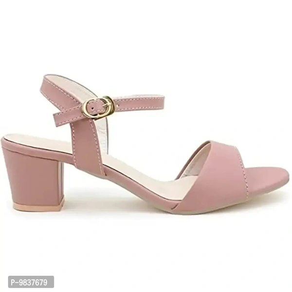 Maango Sitar Women's & Girl's Hell Sandal Baby Pink (numeric_7) - 7