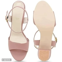 Maango Sitar Women's & Girl's Hell Sandal Baby Pink (numeric_7) - 7