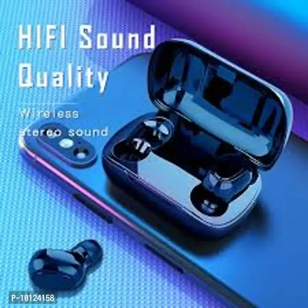 Earbuds L21 Bluetooth Wireless Headphones Sports Earpods q5 Bluetooth Headset (Black, True Wireless)