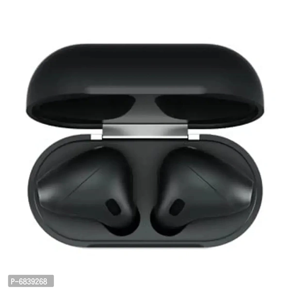 True Wireless Bluetooth Airpods With Mic Black IN Pods Long Battery Life Clear Voice Calling Bluetooth Headset