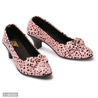 Stylish Fancy Synthetic Heel Dots Design Bellerinas For Women And Girls - 37