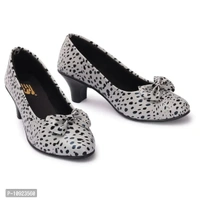 Stylish Fancy Synthetic Heel Dots Design Bellerinas For Women And Girls - 39