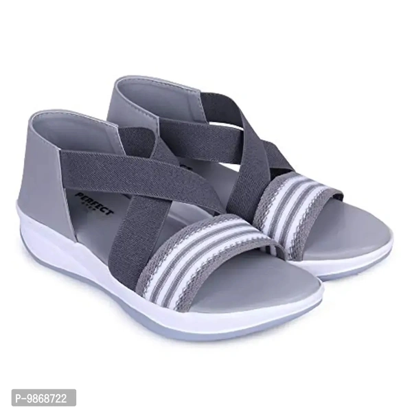 perfect step Stylish Flotter Striped Design sandals for Women's/Girls - 4