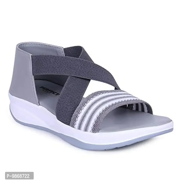 perfect step Stylish Flotter Striped Design sandals for Women's/Girls - 6
