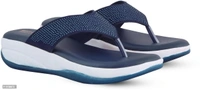 Elegant Blue Synthetic Leather Sandals For Women And Girls - 41
