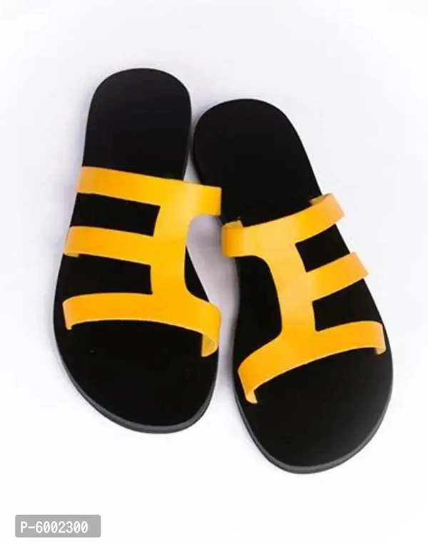 Elite Yellow Synthetic Self Design Fashion Flats For Women - 37