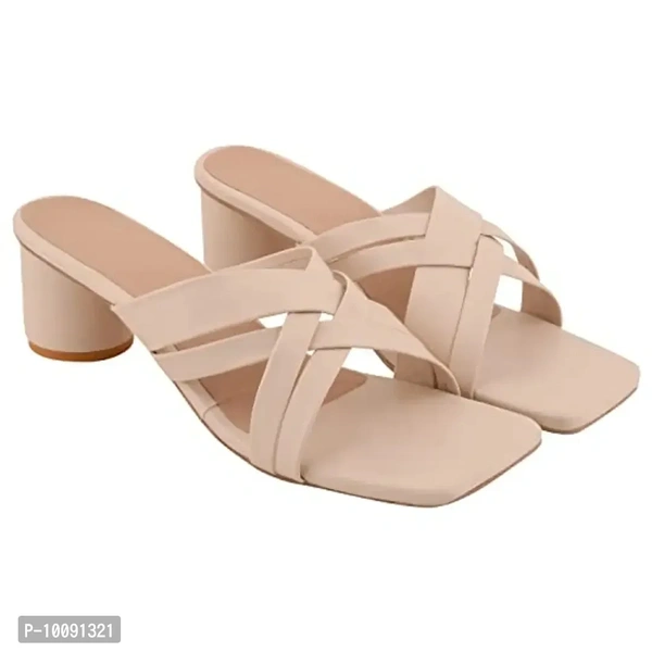 PINKTOES Block Slip On Sandal For Women And Girls - 4