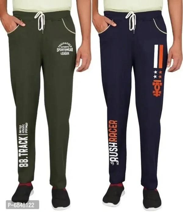 Men Cotton Blend Streachable Trackpant Combo Pack Of 2 - 28
