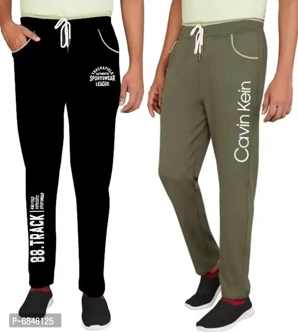 Men Cotton Blend Streachable Trackpant Combo Pack Of 2 - 28