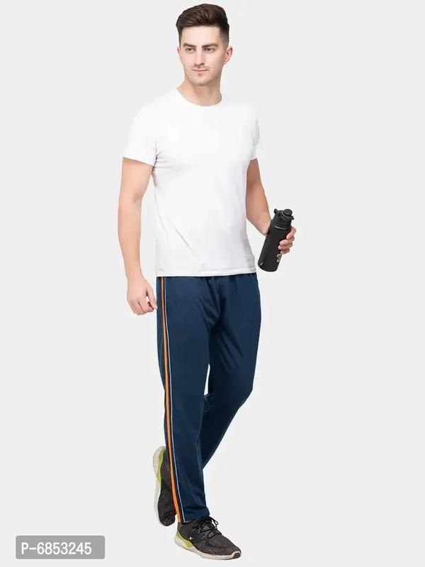 Stylish Trendy Polyester Blend Solid Trackpants For Men Pack Of 2 - XL