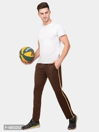 Stylish Trendy Polyester Blend Solid Trackpants For Men Pack Of 2 - M