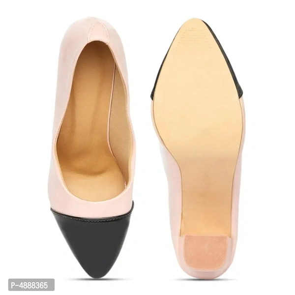 Stylish Synthetic Leather Multicoloured Solid Block Heel Sandals For Women - 39