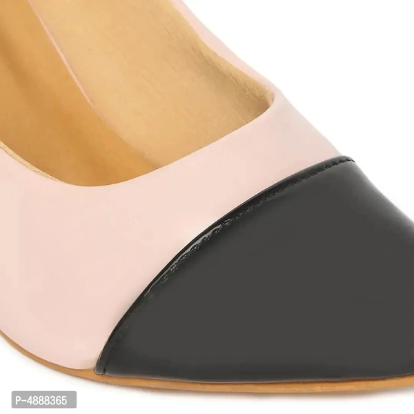 Stylish Synthetic Leather Multicoloured Solid Block Heel Sandals For Women - 39