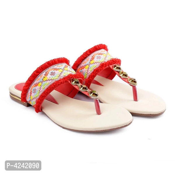 Red Slipper For Women - 9