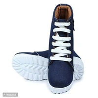 HimQuen Fashion Casual Outdoor High Heel Ankle Boot for Women's & Girl's Size 40 - Navy Blue - 6