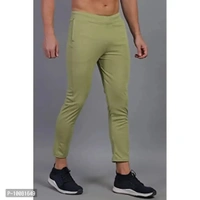 MGrandbear Men's Stretchable Solid Regular Fit Track Pant for Men Pack of 2 (28, Black-Light Green) - 32
