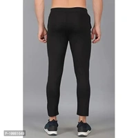MGrandbear Men's Stretchable Solid Regular Fit Track Pant for Men Pack of 2 (28, Black-Light Green) - 34