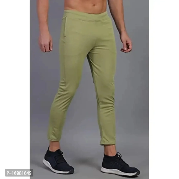 MGrandbear Men's Stretchable Solid Regular Fit Track Pant for Men Pack of 2 (28, Black-Light Green) - 34
