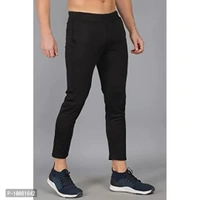 MGrandbear Men's Stretchable Solid Regular Fit Track Pant for Men Pack of 2 (36, Black-Brown) - 32
