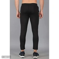 MGrandbear Men's Stretchable Solid Regular Fit Track Pant for Men Pack of 2 (28, Black-Dark Grey) - 30
