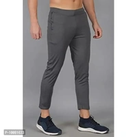 MGrandbear Men's Stretchable Solid Regular Fit Track Pant for Men Pack of 2 (28, Black-Dark Grey) - 30