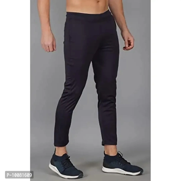 MGrandbear Men's Stretchable Solid Regular Fit Track Pant for Men Pack of 2 (32, Navy-Dark Grey) - 28