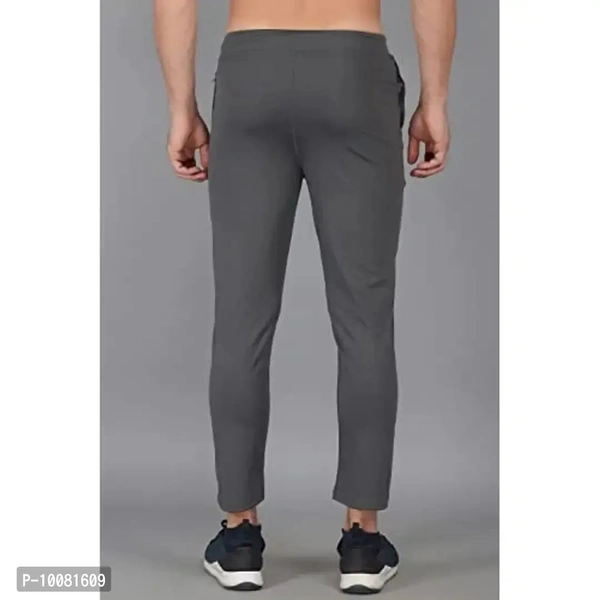 MGrandbear Men's Stretchable Solid Regular Fit Track Pant for Men Pack of 2 (32, Navy-Dark Grey) - 34