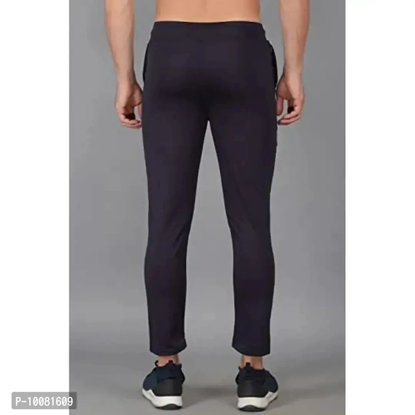 MGrandbear Men's Stretchable Solid Regular Fit Track Pant for Men Pack of 2 (32, Navy-Dark Grey) - 34