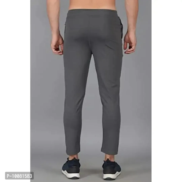 MGrandbear Men's Stretchable Solid Regular Fit Track Pant for Men Pack of 2 (30, Dark Grey-Grey) - 36