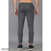 MGrandbear Men's Stretchable Solid Regular Fit Track Pant for Men Pack of 2 (32, Dark Grey-Brwon) - 32