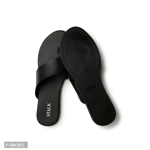 Women Stylish Black Bae Flats - 37