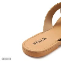 Women Stylish Black Swan Flats - 40