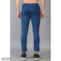 MGrandbear Men's Stretchable Solid Regular Fit Track Pant for Men Pack of 2 (32, Black-Blue) - 34