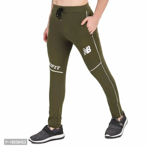 Stylish Cotton Lycra Streachable Regular Track Pants For Men - 34