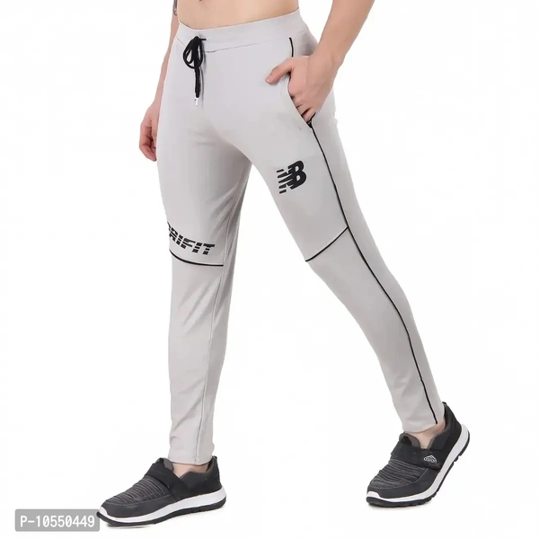 Stylish Cotton Lycra Streachable Regular Track Pants For Men - 34