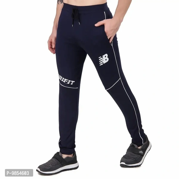 Stylish Drifit Cotton Lycra Blend Full Streachable Regular Track Pants For Men - 34