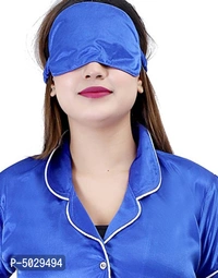 Trendy Satin 4Pcs Night Suit for Women