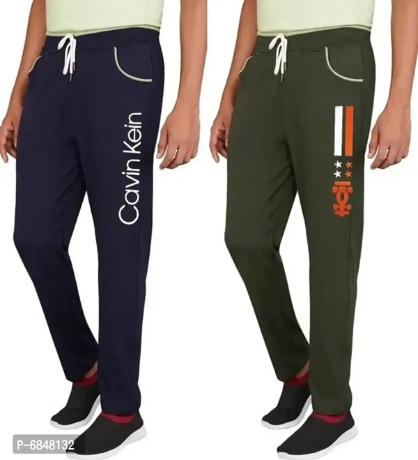 Men Cotton Blend Streachable Trackpant Combo Pack Of 2 - 34