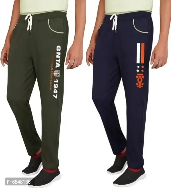 Men Cotton Blend Streachable Trackpant Combo Pack Of 2 - 28